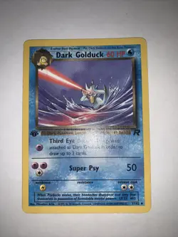 Dark Golduck 37/82 1st Edition Card | Pokemon TCG Team Rocket Set IN HAND - Image 2
