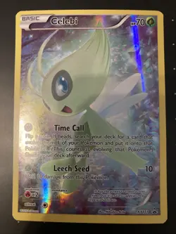 Pokemon TCG Mythical Celebi XY111 Full Art Black Star Promo Promo Card - Image 1