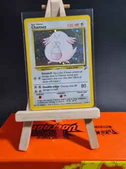 Chansey 3/130 Holo Rare Base Set 2 - Pokemon Card WOTC - Image 1