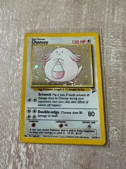 Chansey 3/130 Holo Rare Base Set 2 - Pokemon Card WOTC - Image 3