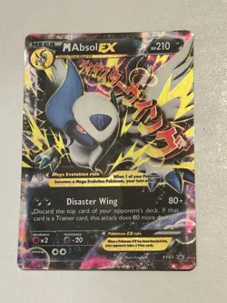 Pokemon M Absol EX Mega Holo Card XY63 210 HP 80+ Attack 2015 - Image 1