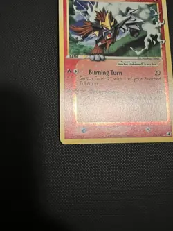 Pokemon Entei Gold Star EX Card Unseen Forces 113/115 NM - Image 5