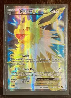 2017 Pokemon TCG XY Generations Jolteon EX Full Art 28a/83 Ultra Rare Holo Card - Image 1