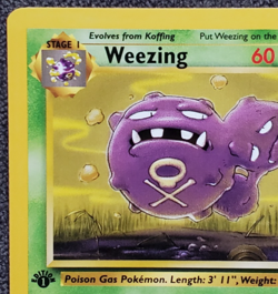 1st Edition Weezing - Fossil - #45/62 - Vintage Pokemon Card 1999 WOTC - Image 2