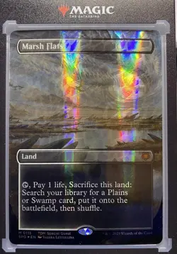 Marsh Flats (Borderless) (Dragonscale Foil) Special Guests Foil + One-Touch! - Image 1