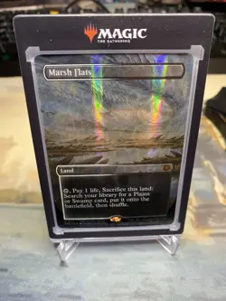 Marsh Flats (Borderless) (Dragonscale Foil) Special Guests Foil + One-Touch! - Image 4