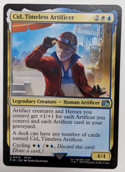 Cid, Timeless Artificer (419) Final Fantasy FIN, Magic MtG, FFXV, Regular - NM! - Image 1