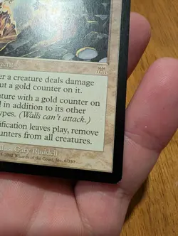 Magic: The Gathering Aurification Enchantment White 2002 Gary Ruddell 6/350 - Image 4