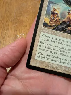 Magic: The Gathering Aurification Enchantment White 2002 Gary Ruddell 6/350 - Image 5