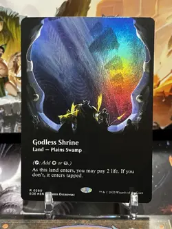 MTG | Godless Shrine (Borderless) [EOE]✨FOIL✨ - Image 1