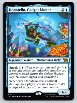 MTG Donatello Gadget Master Normal R Teenage Mutant Ninja Turtles TMT 35 NM Magi - Image 1