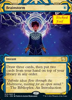 *Etched Foil* Brainstorm - Strixhaven Mystical Archive - MTG - Image 1