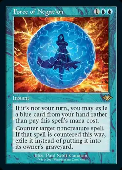 *FOIL RETRO Frame* Force of Negation - Modern Horizons - MTG *PROPER FOIL* - Image 1