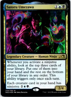 Satoru Umezawa (Foil) Kamigawa: Neon Dynasty, 234 NM - Image 1