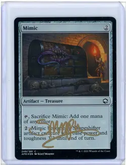 Mimic Adventures in the Forgotten Realms Foil Signed Artist Proof MTG - Image 1