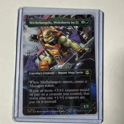 MTG Michelangelo Weirdness to 11 Borderless Teenage Mutant Ninja Turtles Regular - Image 1
