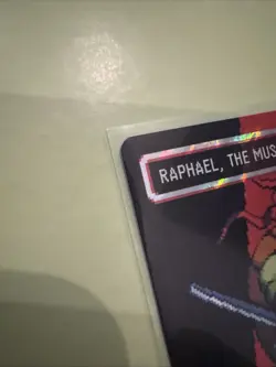 Raphael, the Muscle (0091) (Borderless Surge Foil) TMNT Ninja Turtles Pixel Foil - Image 4