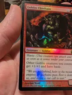 Magic: The Gathering Goblin Chieftain Rare Core Set 2010 Creature Red Foil 139 - Image 5