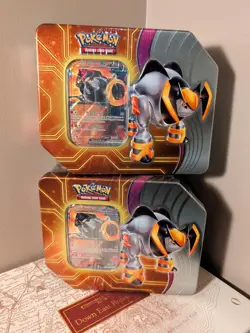Pokemon TCG Paradox Destinies Tin Iron Boulder Ex Lot of 2 - Image 1