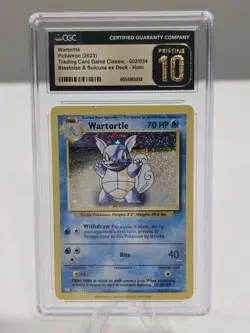 Wartortle CGC PRISTINE 10 Holo Classic Collection #2 - Image 1