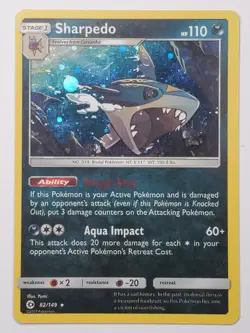 Sharpedo 82/149 Cosmos Holo Promo 082/149 Sun & Moon Base Set LP English Pokemon - Image 1