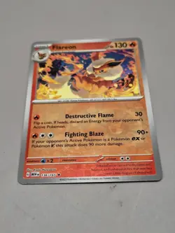• Flareon • 136/165 Scarlet & Violet 151 Reverse Holo Pokemon TCG NM - Image 1