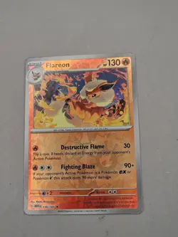 • Flareon • 136/165 Scarlet & Violet 151 Reverse Holo Pokemon TCG NM - Image 3