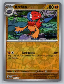 Archen (Reverse Holo) - 050/086 - White Flare - NM/M - Pokemon - English - Image 1