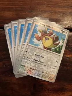 (5) Pokemon TCG Kangaskhan 151/182 Reverse Holo LOT! Destined Rivals - Image 1