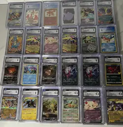 Lot Of 24 Pokemon TCG CGC Slabs 7.5 to 9 - Image 1