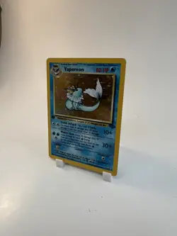 1st Edition Jungle Vaporeon Holo 12/64 Pokemon Card WOTC Vintage - Image 3