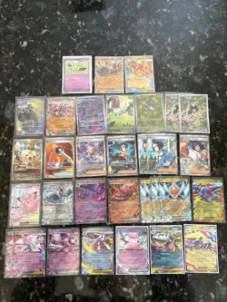 32 Card Lot Full Arts, EX’s, And Promo Pokemon Cards - Image 1