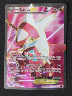 Latias EX 112/116 Plasma Freeze Holo Full Art MP Pokemon Card - Image 1