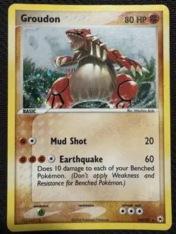 Pokemon TCG Groudon EX Hidden Legends Holo Secret Very Rare 102/101 - Image 1