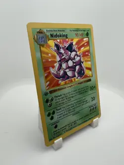 1999 Pokemon Base Set 1st Edition Nidoking 11/102 Holo Rare WOTC – See Photos - Image 2