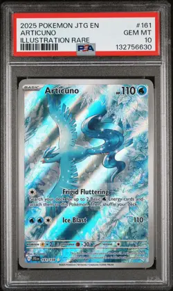 2025 Articuno Illustration Rare 161/159 PSA 10 Journey Together Pokemon - Image 1