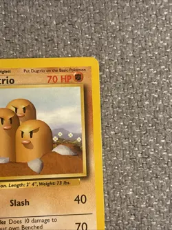 Pokemon TCG Dugtrio Base Set 19/102 Unlimited Rare Vintage NM / LP Condition - Image 3
