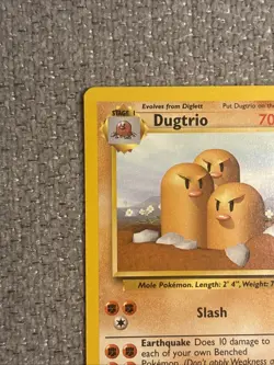Pokemon TCG Dugtrio Base Set 19/102 Unlimited Rare Vintage NM / LP Condition - Image 4