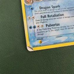 Damaged HP Reverse Holo Gyarados 8/107 Stamped EX Deoxys Nintendo Pokemon Card - Image 2