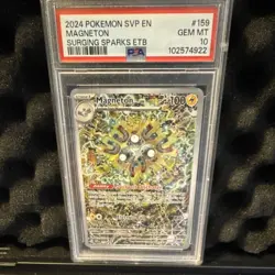 2024 POKEMON SV: SCARLET & VIOLET PROMO #159 MAGNETON HOLO PSA 10 - Image 1