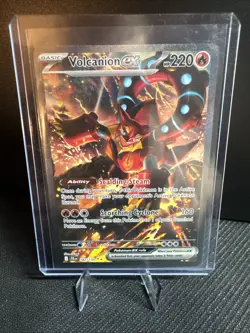 Pokemon Volcanion ex 182/159 Journey Together Special Illustration Rare SIR - Image 1
