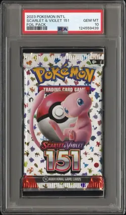 2023 Pokemon Scarlet & Violet 151 PSA 10 Foil Booster Pack - Image 2