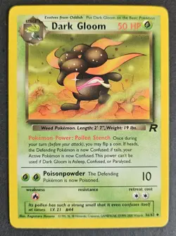 Dark Gloom Team Rocket 36/82 Pokemon TCG Vintage WOTC LP - Image 1