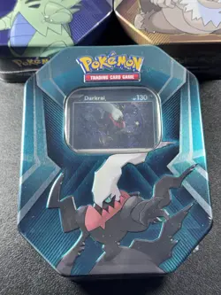 Pokemon 3x - Triple Whammy Tins Darkrai Slaking Tyranitar Factory Sealed Art Set - Image 4