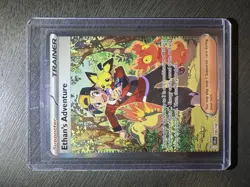 Pokemon TCG Ethan's Adventure 236/182 Destined Rivals Rare Holo Trainer - Image 1