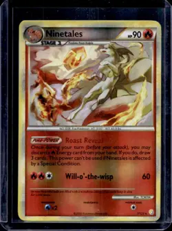 2010 Pokemon HeartGold & SoulSilver Ninetales Reverse Holo #7/123 - Image 1