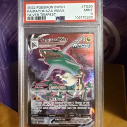 Pokemon TCG Rayquaza VMAX TG20 Silver Tempest English PSA 9 Mint - Image 1