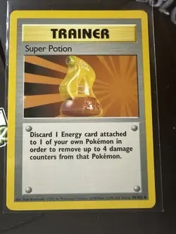 4th Print Edition, Super Potion 90/102, 1999-2000 Base Set, Pokemon TCG WotC, NM - Image 1