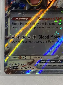 1x Bloodmoon Ursaluna ex (#141/167) - Holofoi NM Eng Pokemon - Prize Pack Series - Image 3