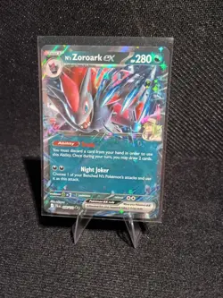 N's Zoroark Ex Holo SV:09 Journey Together Double Rare 098/159 Pokemon TCG LP - Image 1